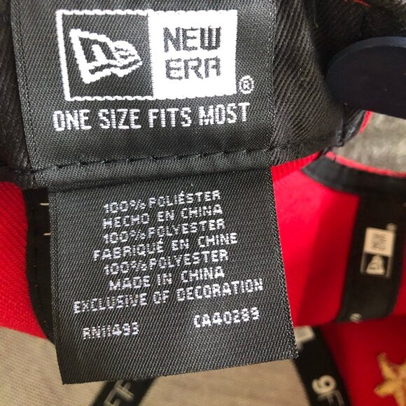 Marvel x New Era Captain Marvel Hat Embroided Starred Badge Snapback Red/Yellow - Picture 9 of 9